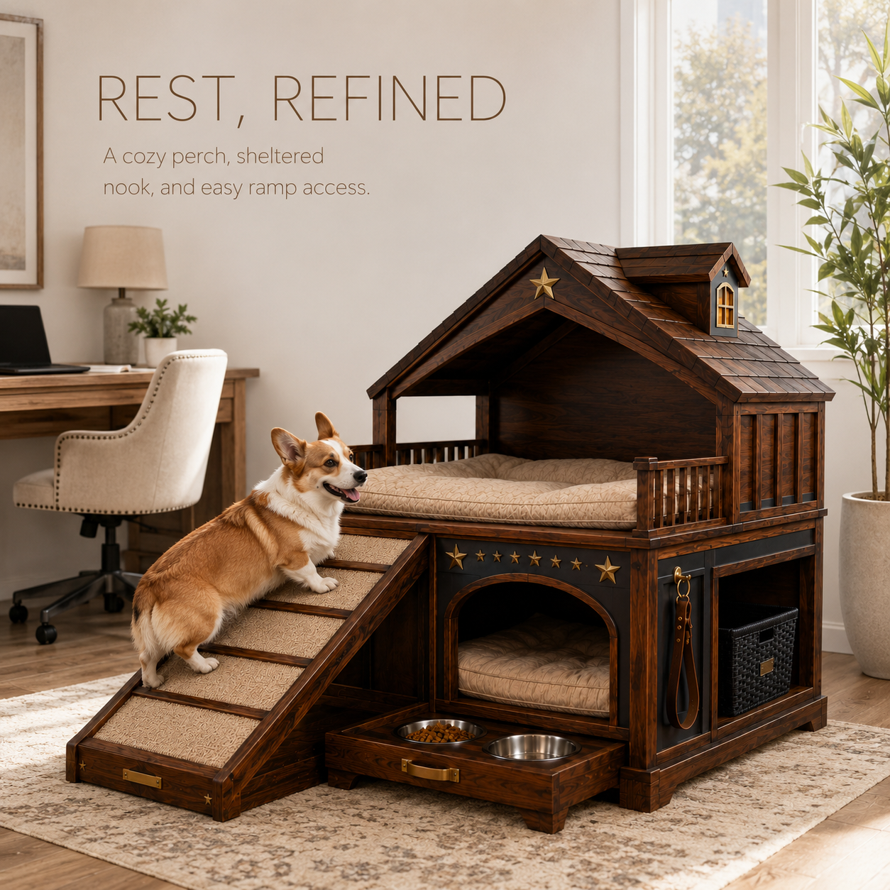 Nala Warm Wood Pet House - Design 017 - product image 07
