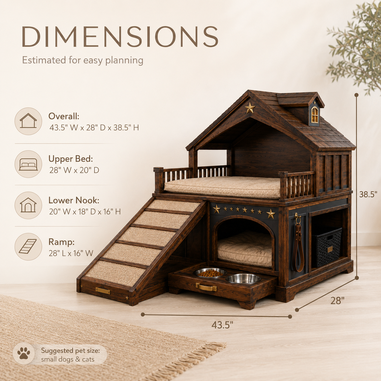 Nala Warm Wood Pet House - Design 017 - product image 09