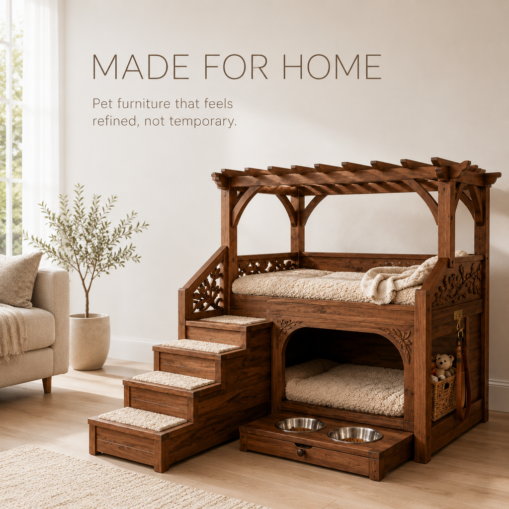 Poppy Solid Wood Dog House - Design 023 - product image 03