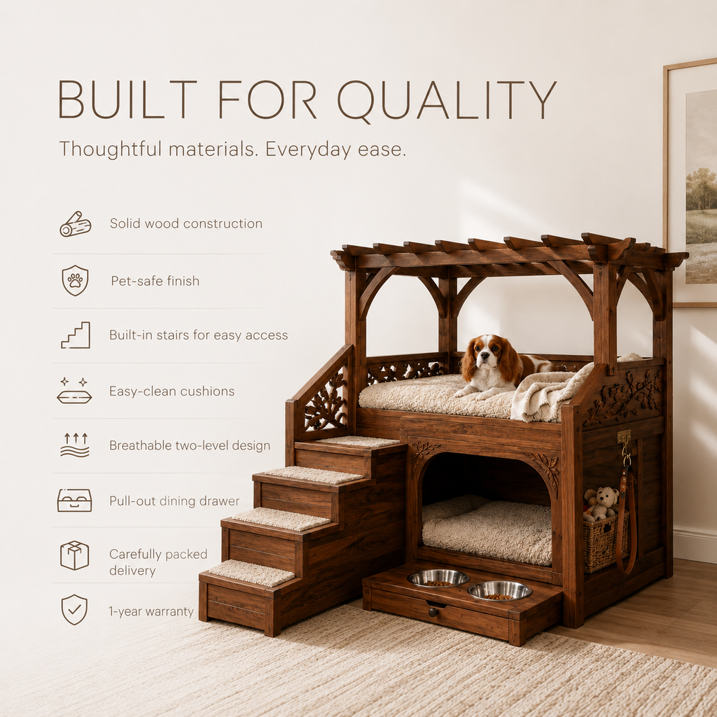 Poppy Solid Wood Dog House - Design 023 - product image 09