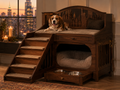 Luna Solid Wood Pet House - Design 026 - main view