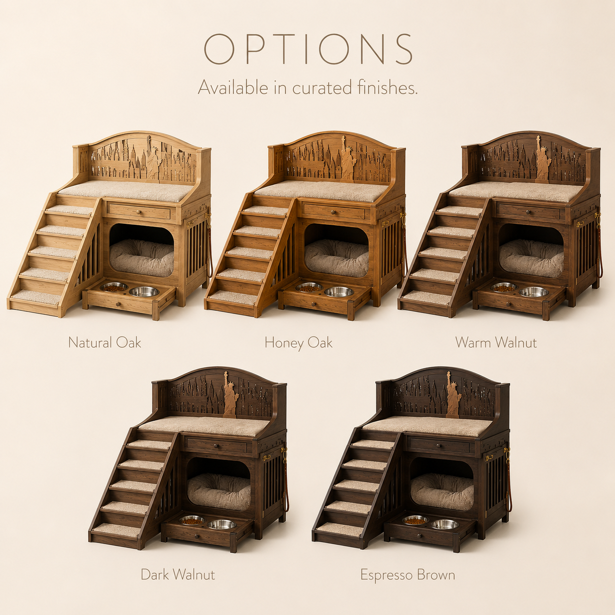 Luna Solid Wood Pet House - Design 026 - product image 03