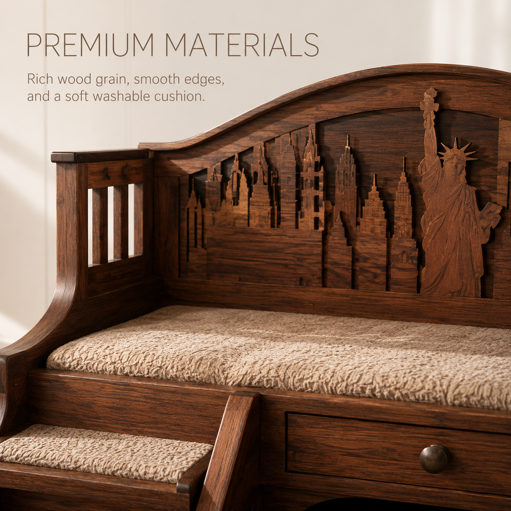 Luna Solid Wood Pet House - Design 026 - product image 06