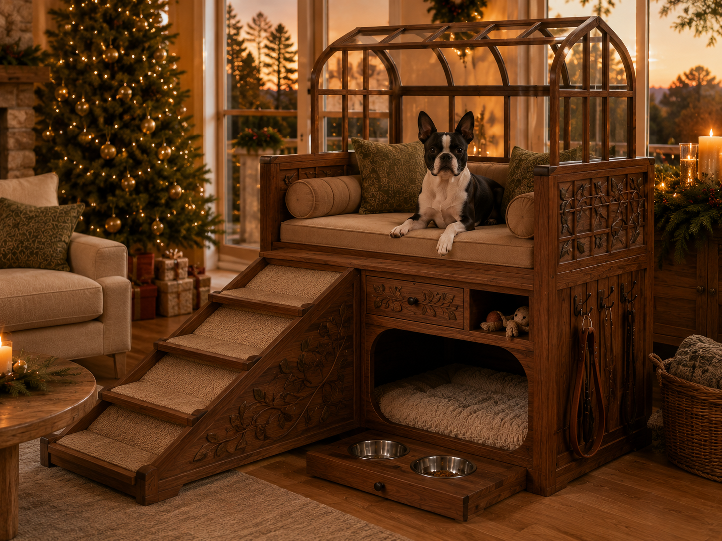 Nala Warm Wood Pet House - Design 029 - main view