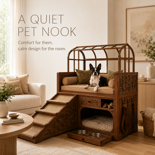Nala Warm Wood Pet House - Design 029 - product image 02