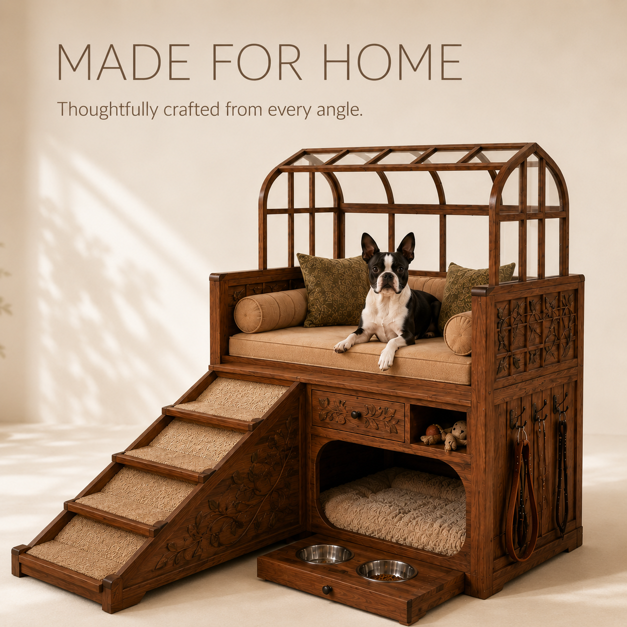 Nala Warm Wood Pet House - Design 029 - product image 03