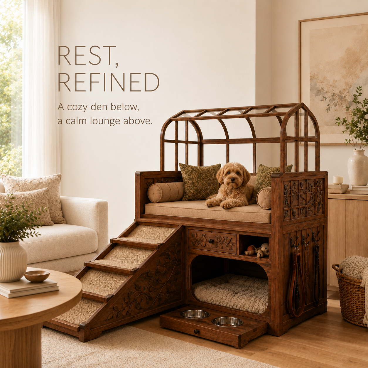 Nala Warm Wood Pet House - Design 029 - product image 07