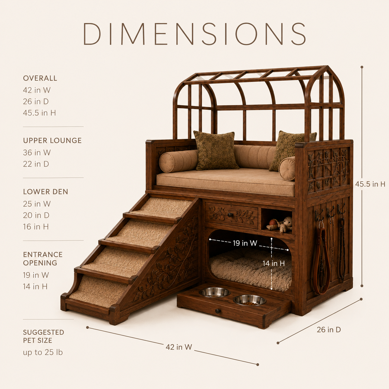 Nala Warm Wood Pet House - Design 029 - product image 08