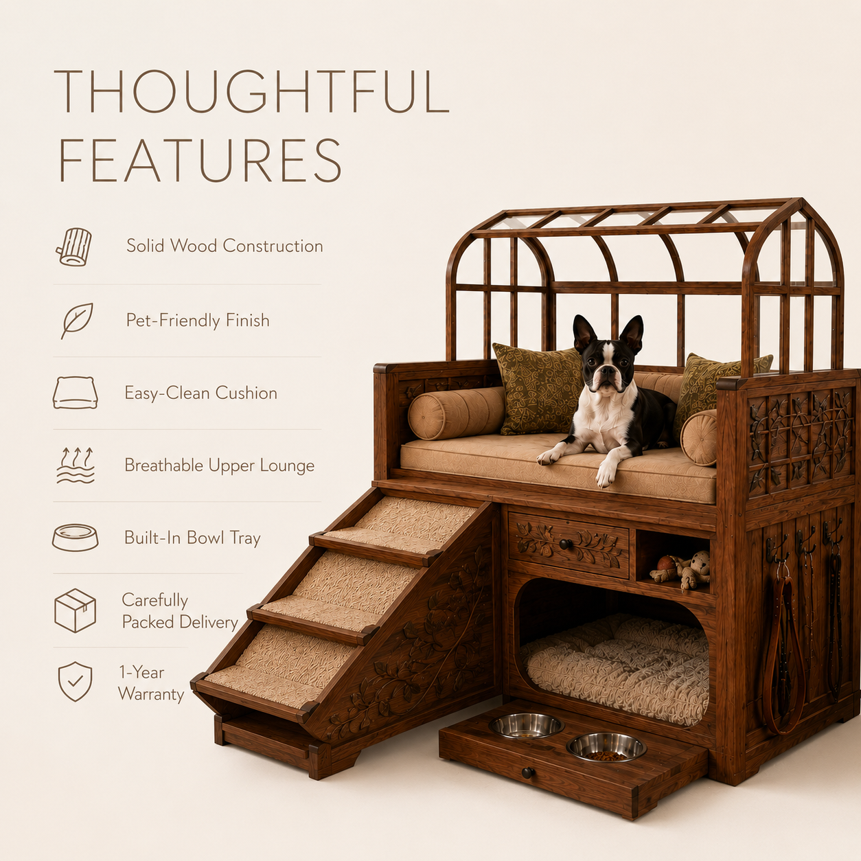 Nala Warm Wood Pet House - Design 029 - product image 09