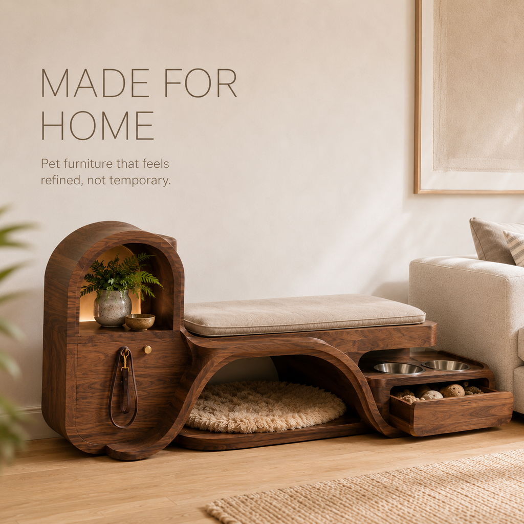 Luna Solid Wood Pet House - Design 038 - product image 03