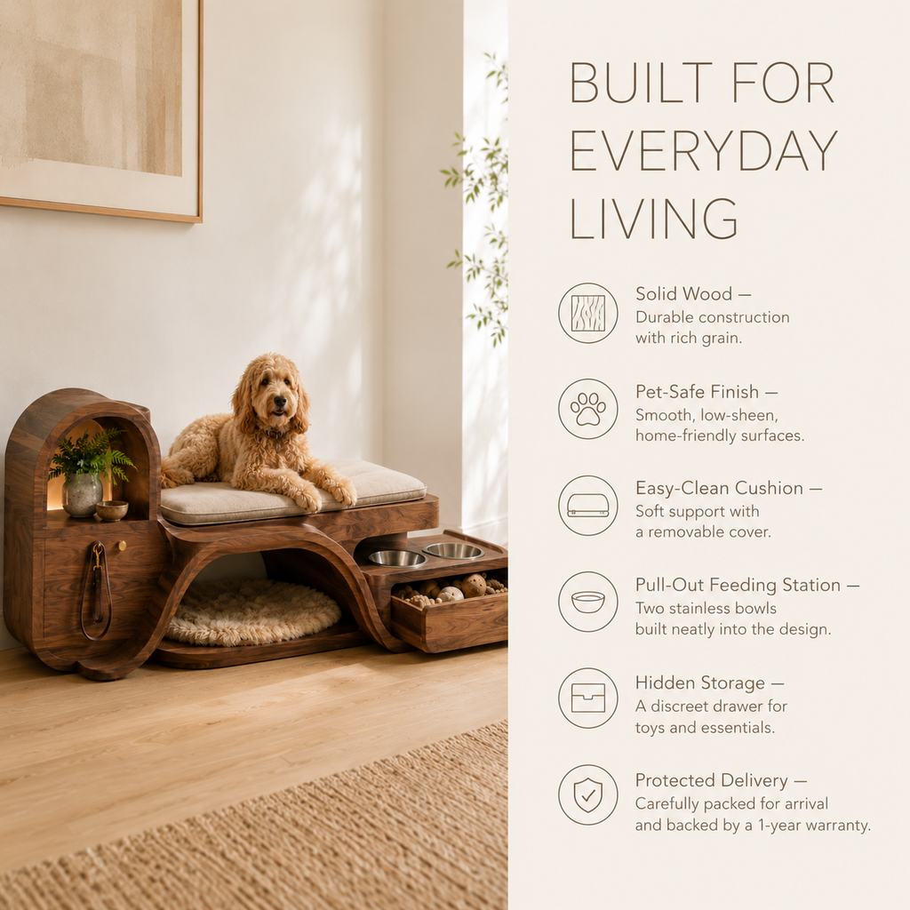 Luna Solid Wood Pet House - Design 038 - product image 09