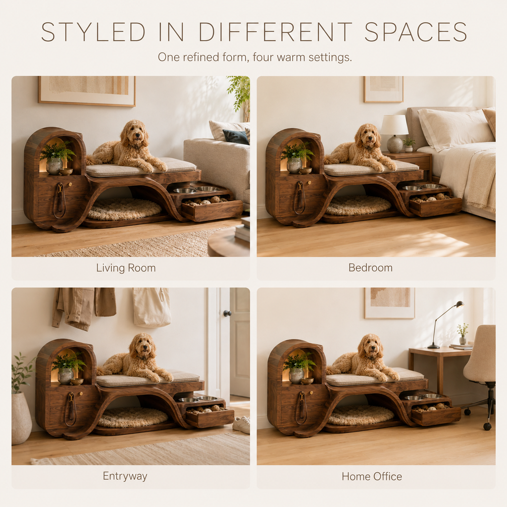 Luna Solid Wood Pet House - Design 038 - product image 10