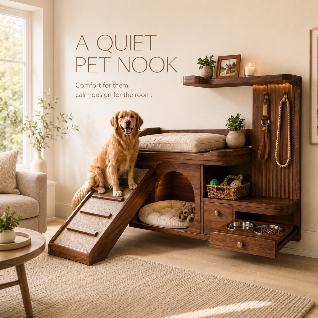 Nala Warm Wood Pet House - Design 041 - product image 02
