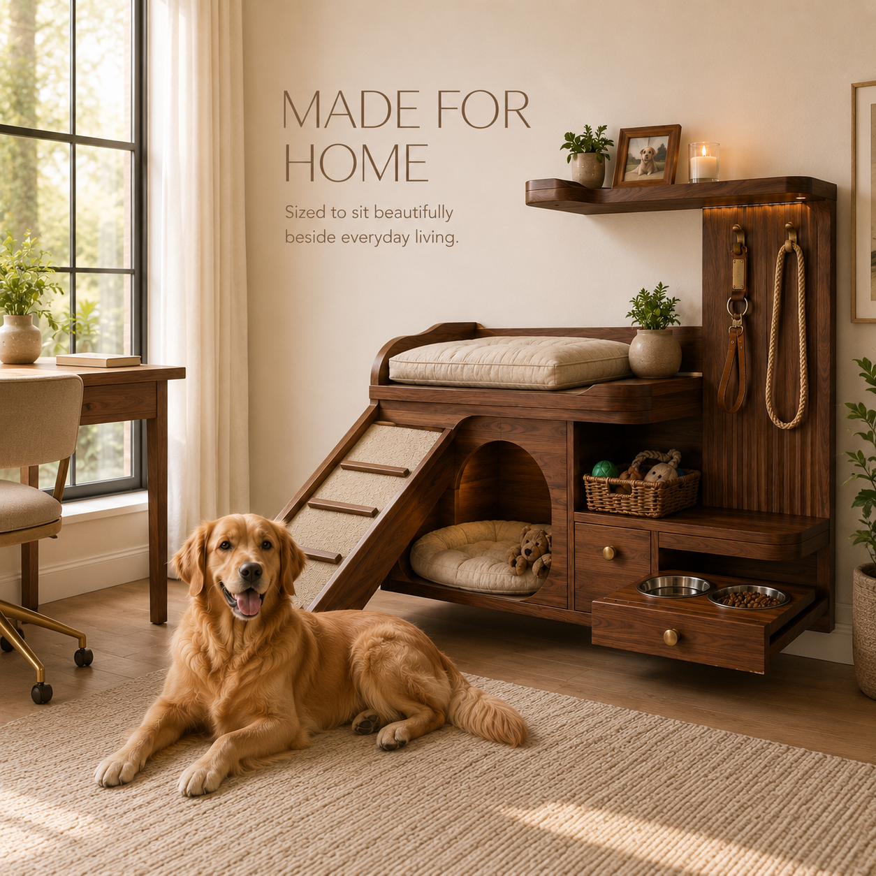 Nala Warm Wood Pet House - Design 041 - product image 04