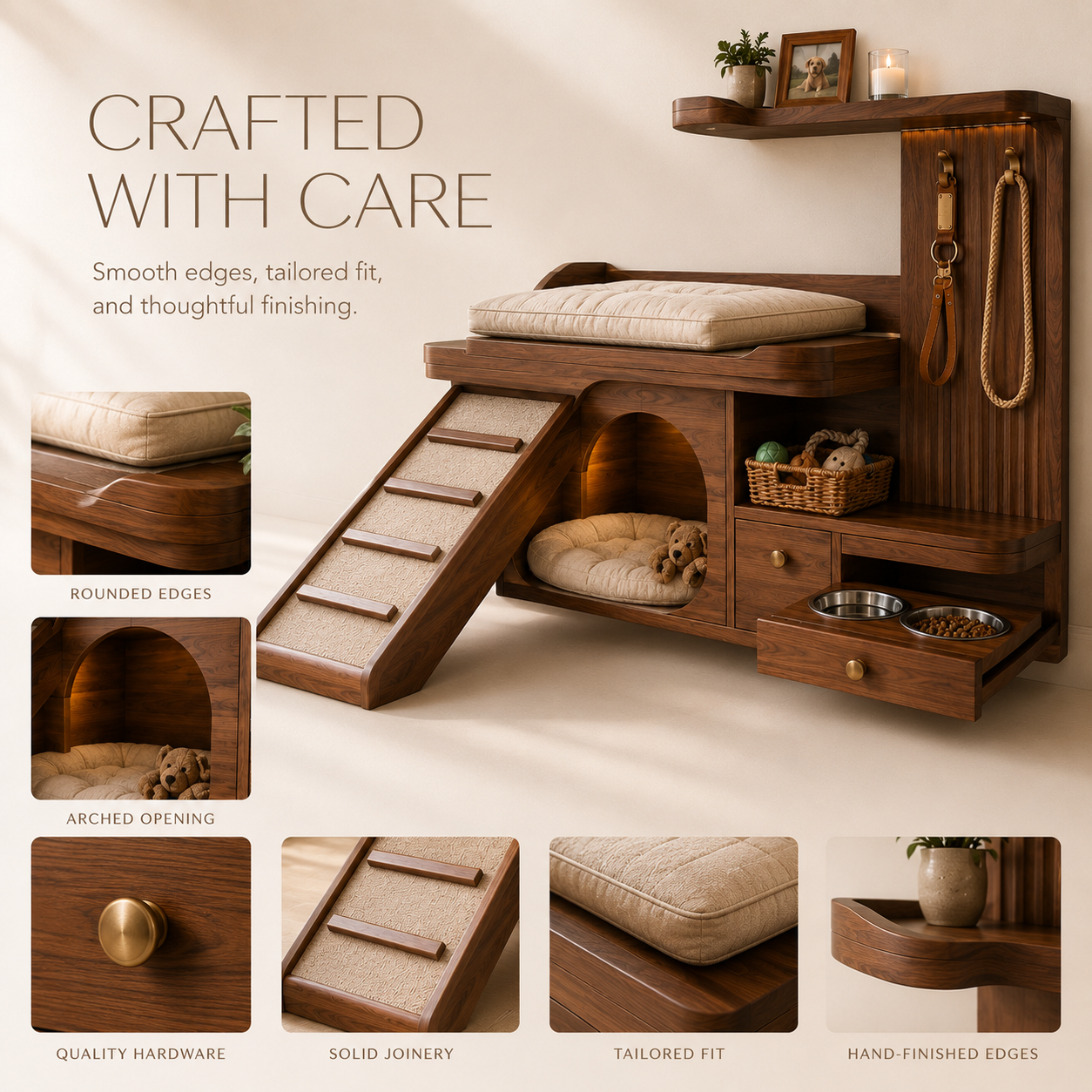 Nala Warm Wood Pet House - Design 041 - product image 06