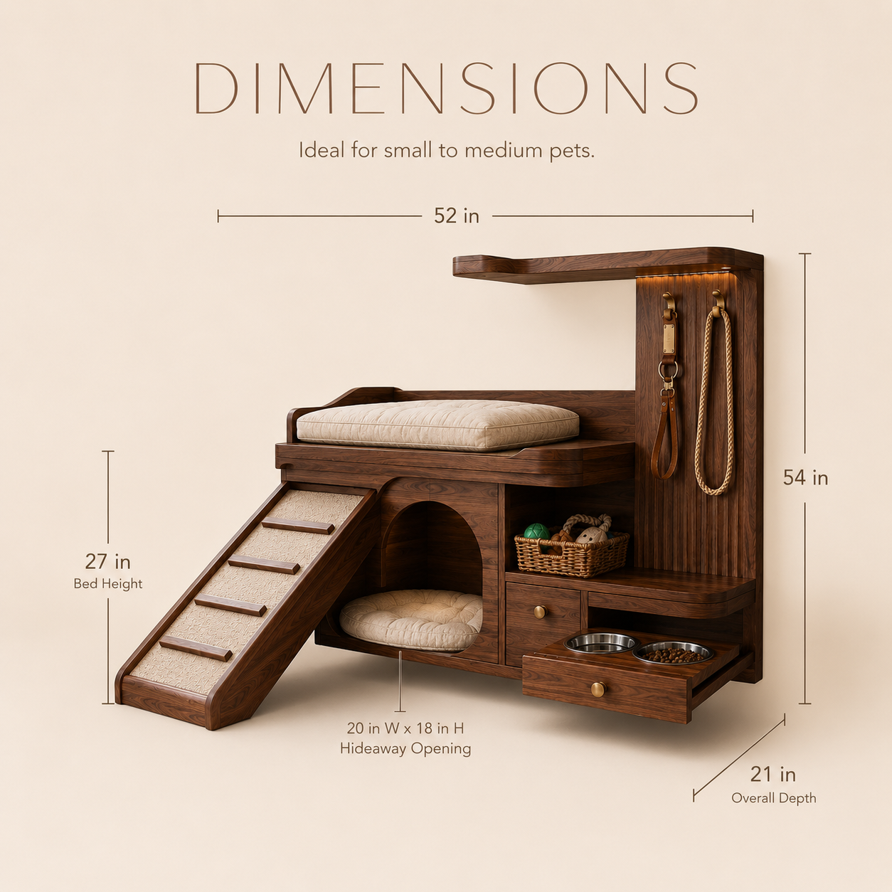 Nala Warm Wood Pet House - Design 041 - product image 08