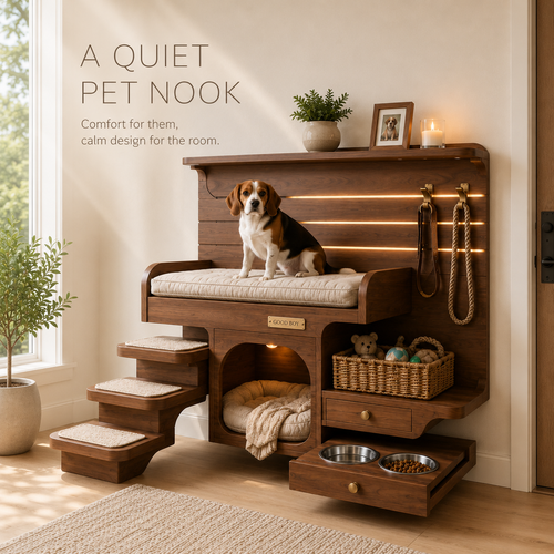 Poppy Solid Wood Dog House - Design 047 - product image 02