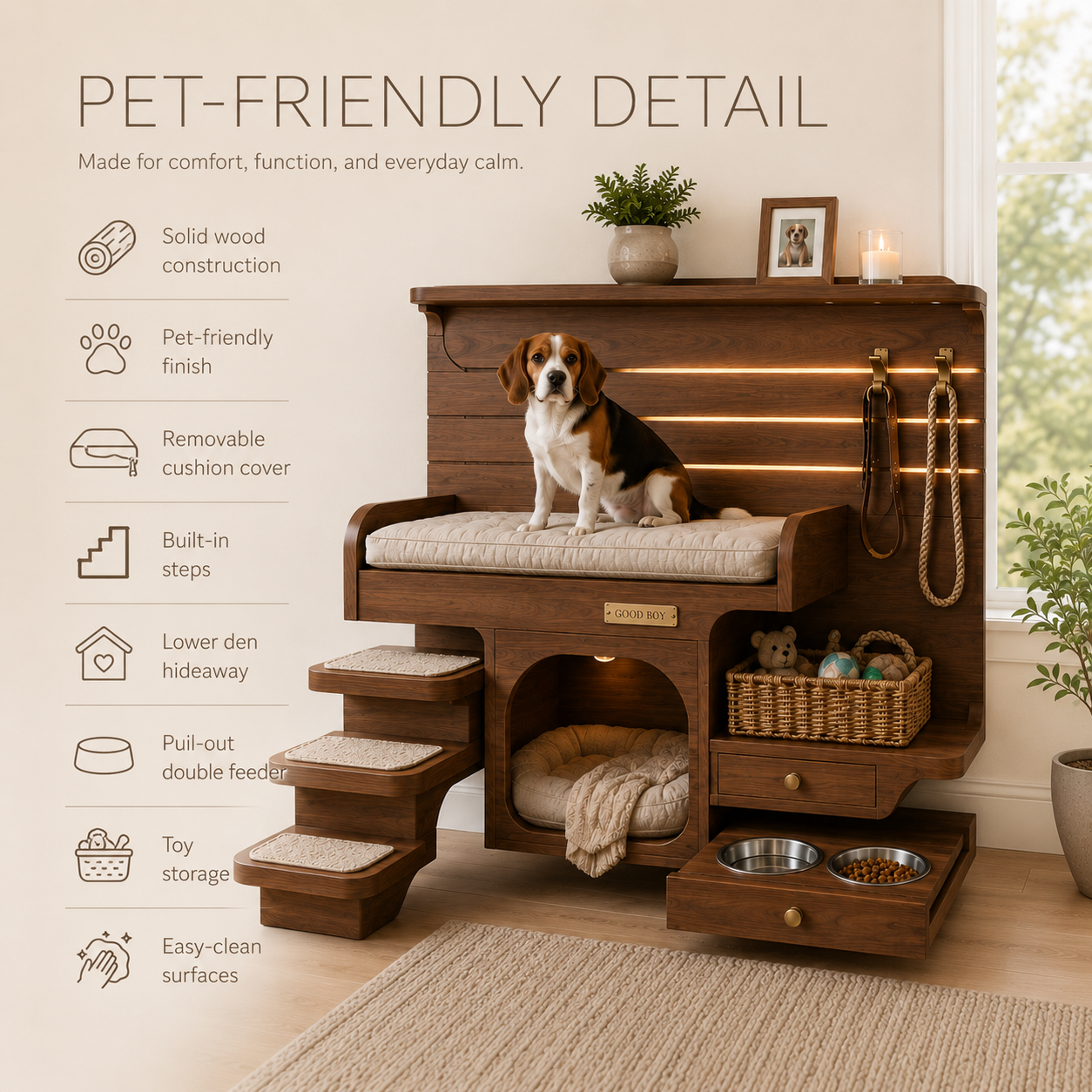 Poppy Solid Wood Dog House - Design 047 - product image 10