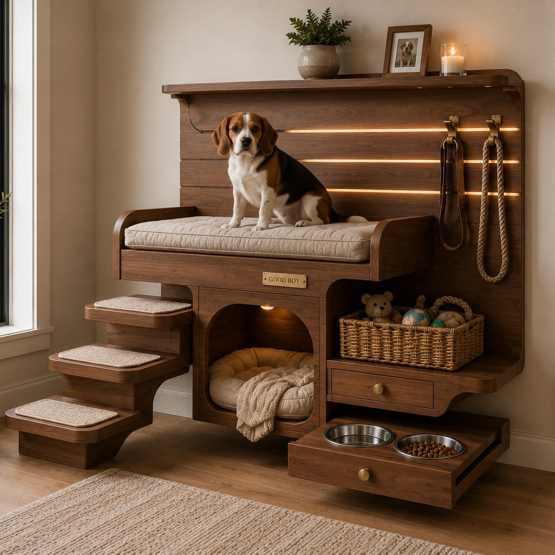 Poppy Solid Wood Dog House - Design 047 - square cover image