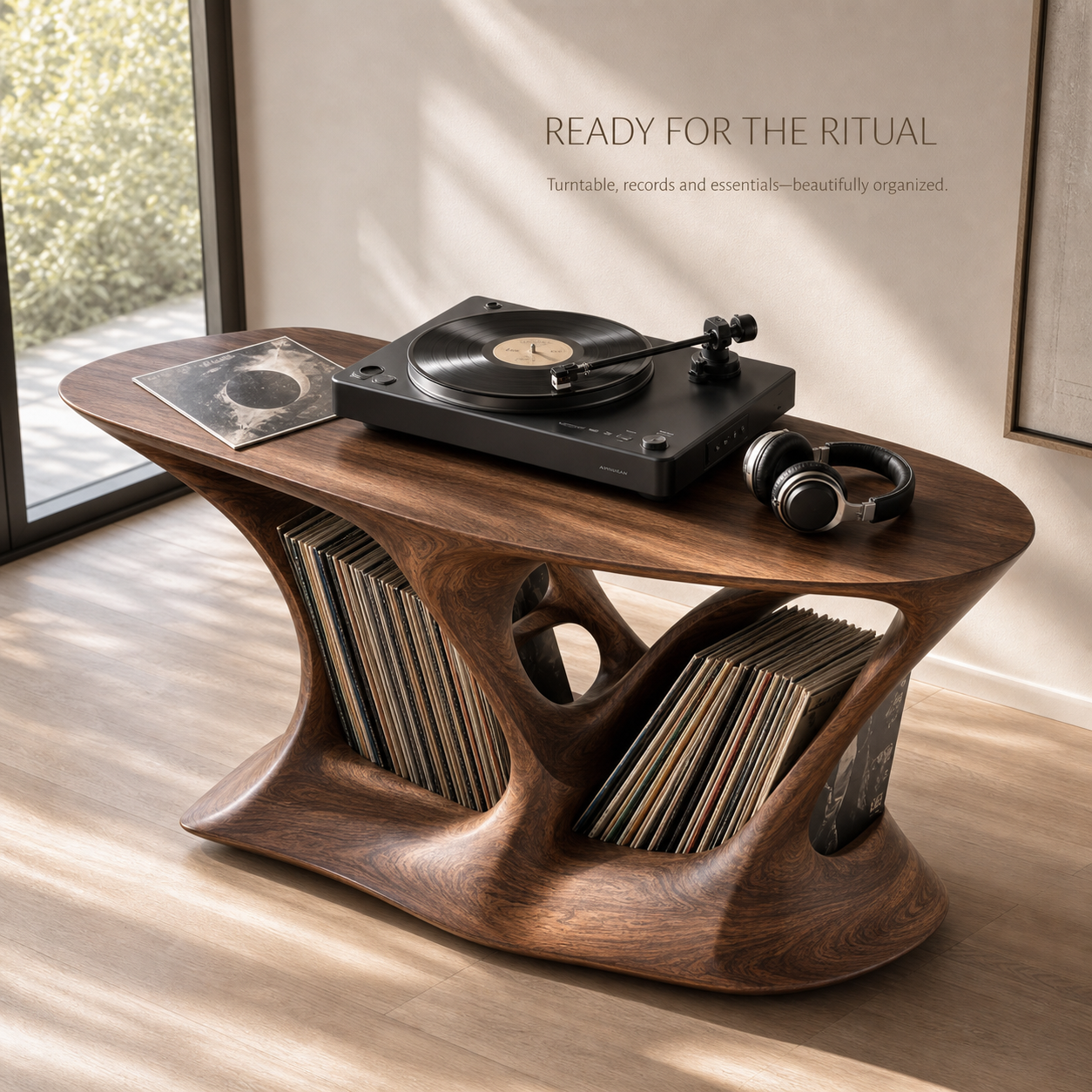 Alden Vinyl Record Player Stand - Design 001 - product image 07