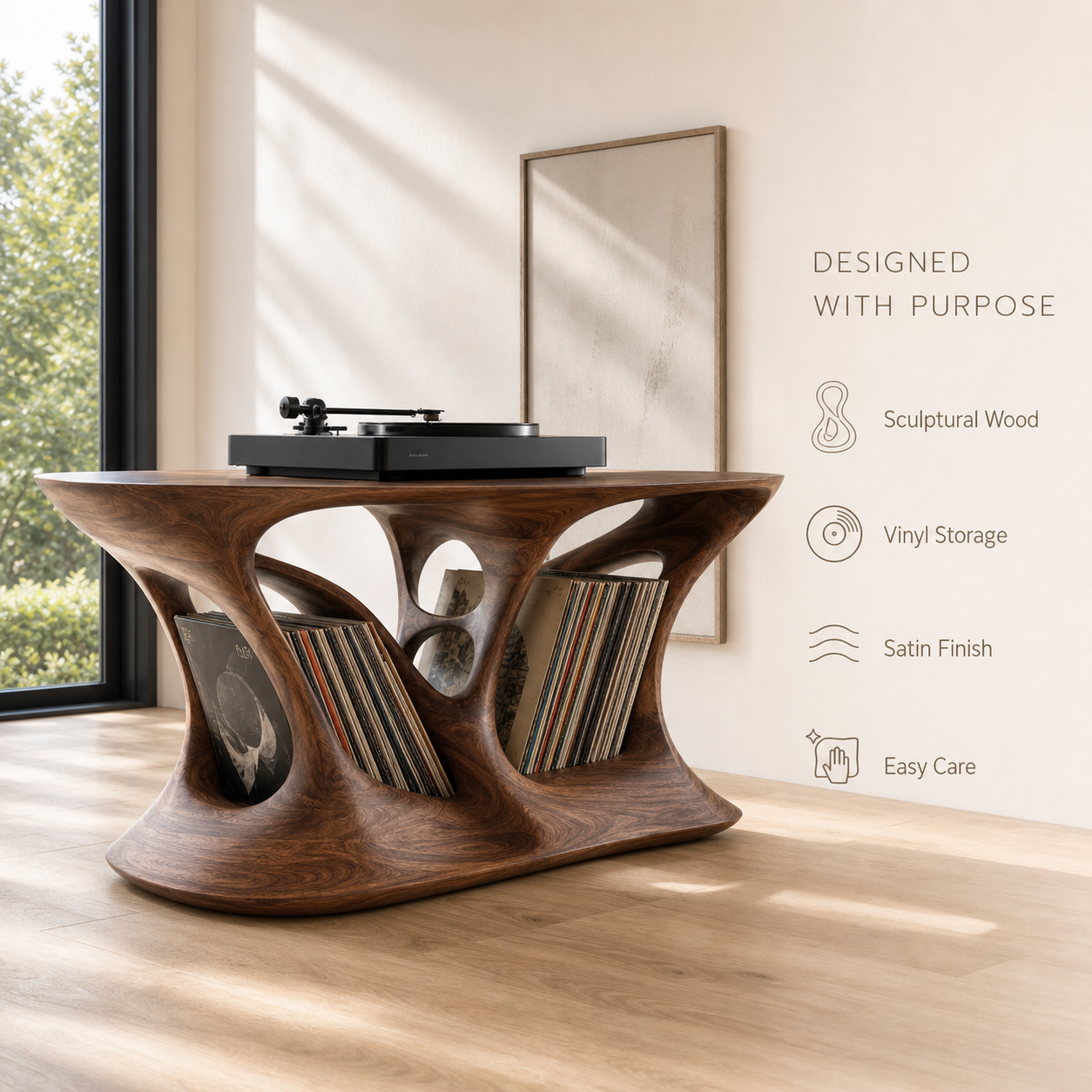 Alden Vinyl Record Player Stand - Design 001 - product image 09