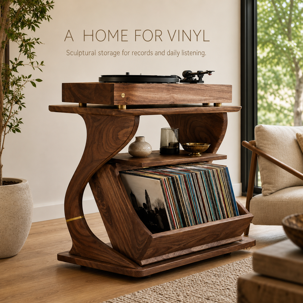 Mira Sculptural Turntable Stand - Design 002 - main view