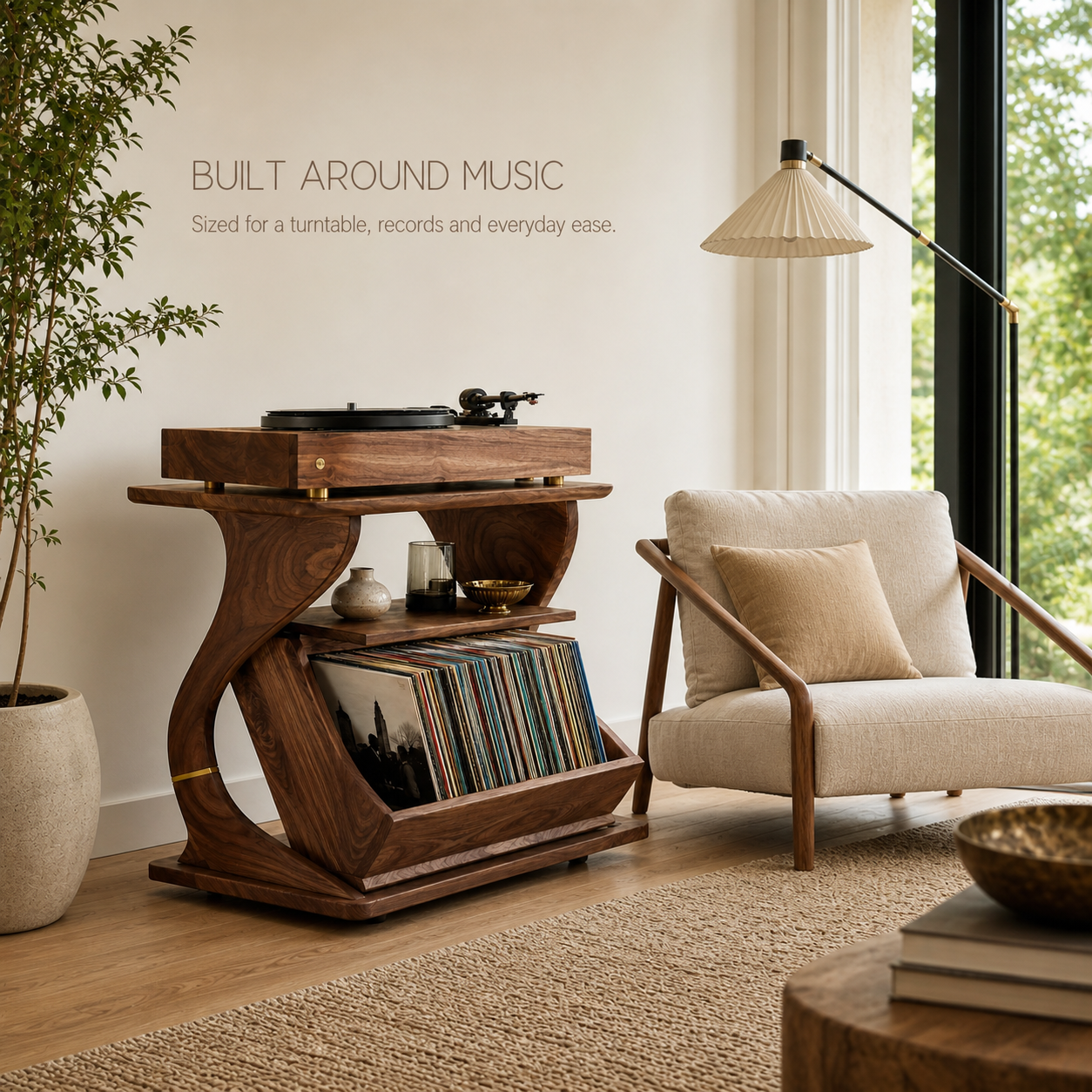 Mira Sculptural Turntable Stand - Design 002 - product image 03