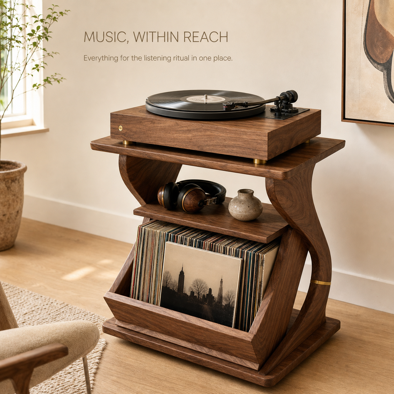 Mira Sculptural Turntable Stand - Design 002 - product image 07