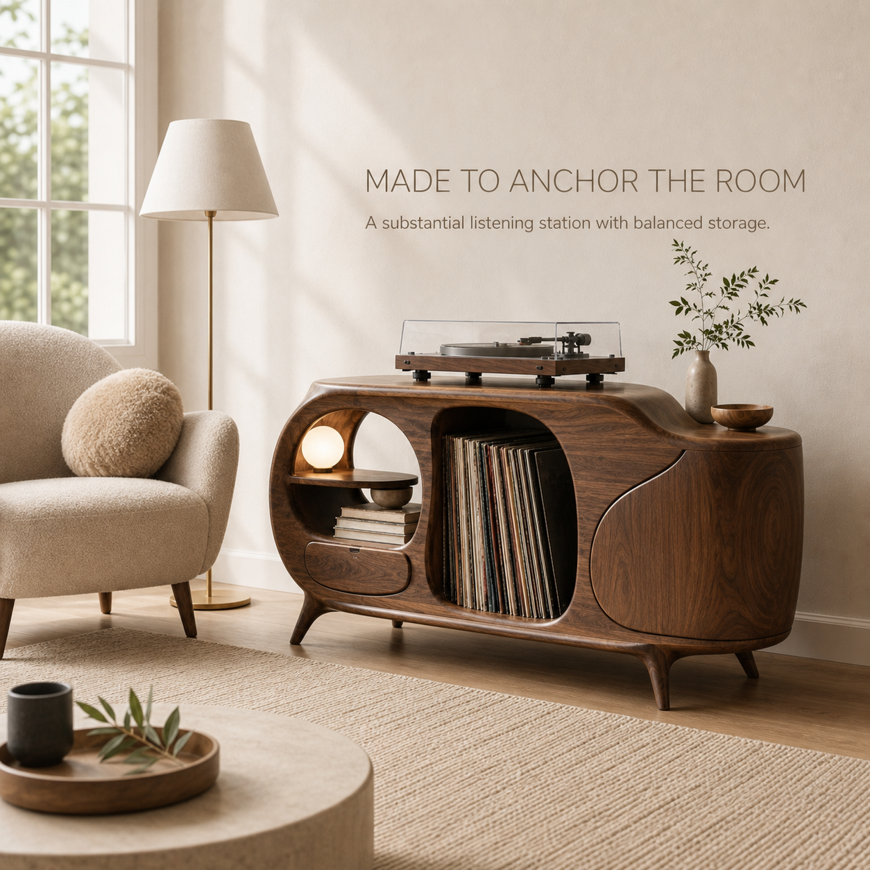 Rowan Hollow Form Record Stand - Design 003 - product image 03
