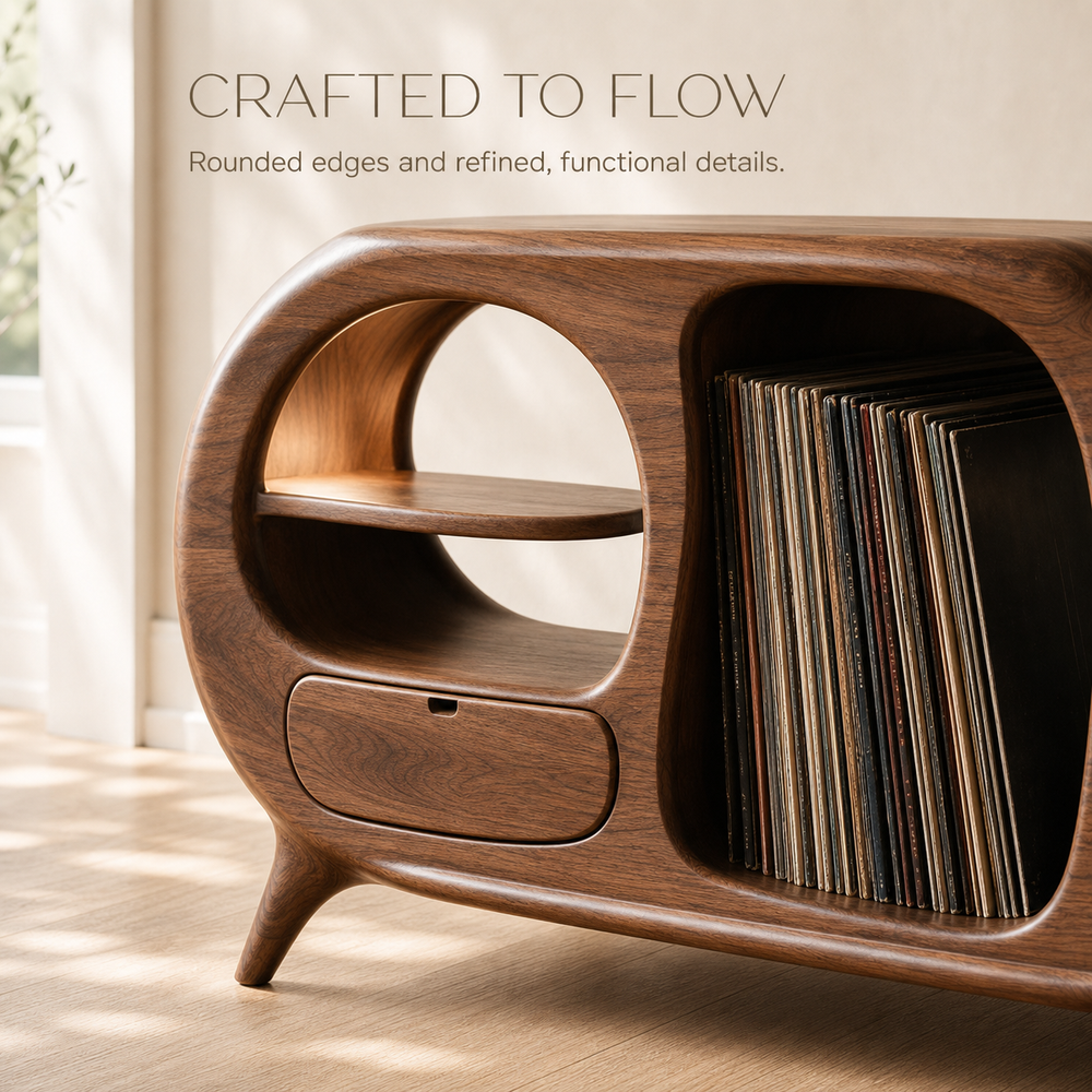 Rowan Hollow Form Record Stand - Design 003 - product image 05