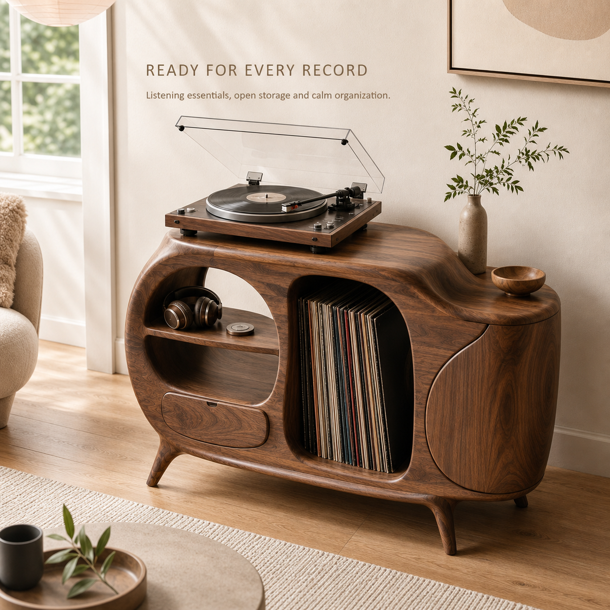 Rowan Hollow Form Record Stand - Design 003 - product image 06