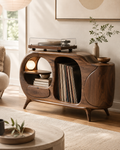 Rowan Hollow Form Record Stand - Design 003 - main view