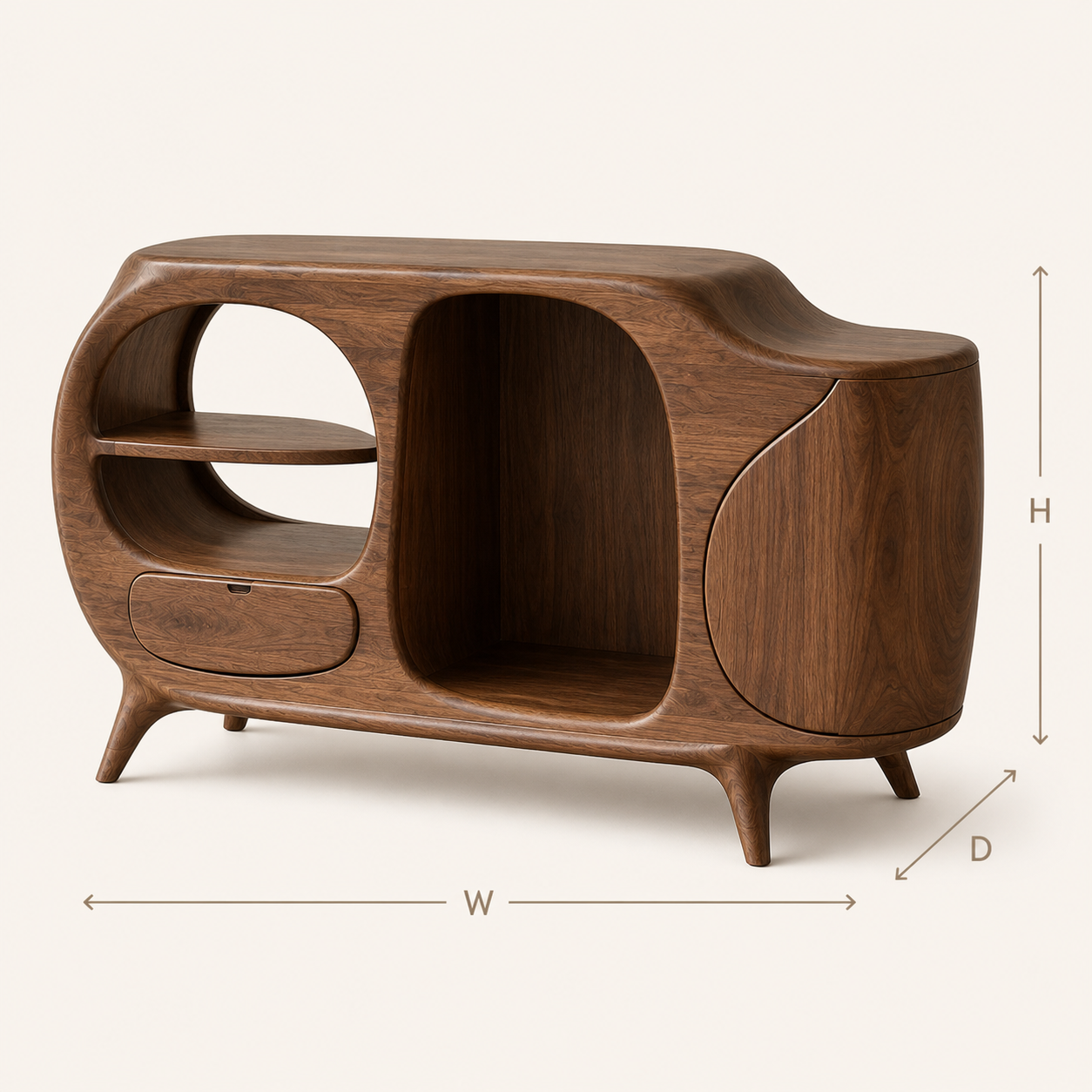 Rowan Hollow Form Record Stand - Design 003 - product image 08