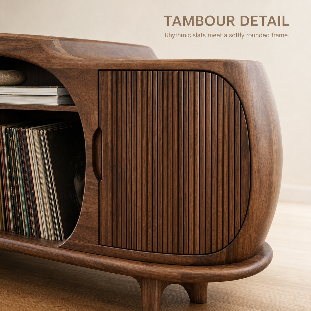 Soren Rounded Record Player Stand - Design 005 - product image 05