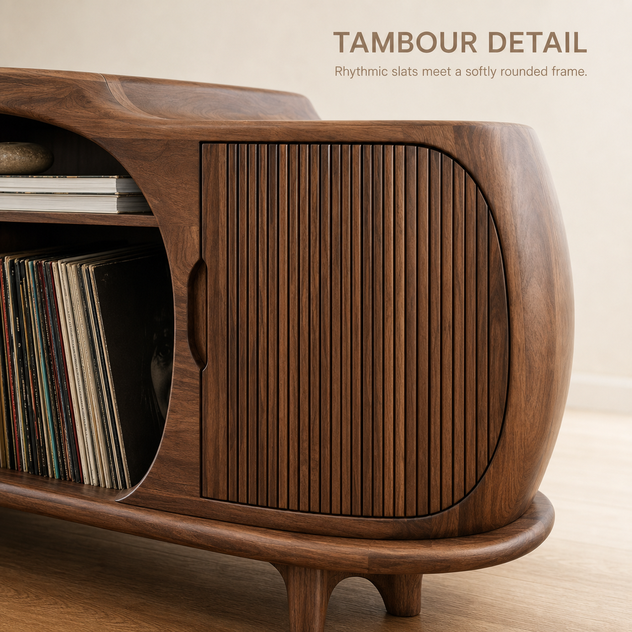 Soren Rounded Record Player Stand - Design 005 - product image 05
