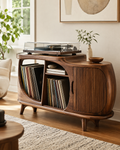 Soren Rounded Record Player Stand - Design 005 - main view