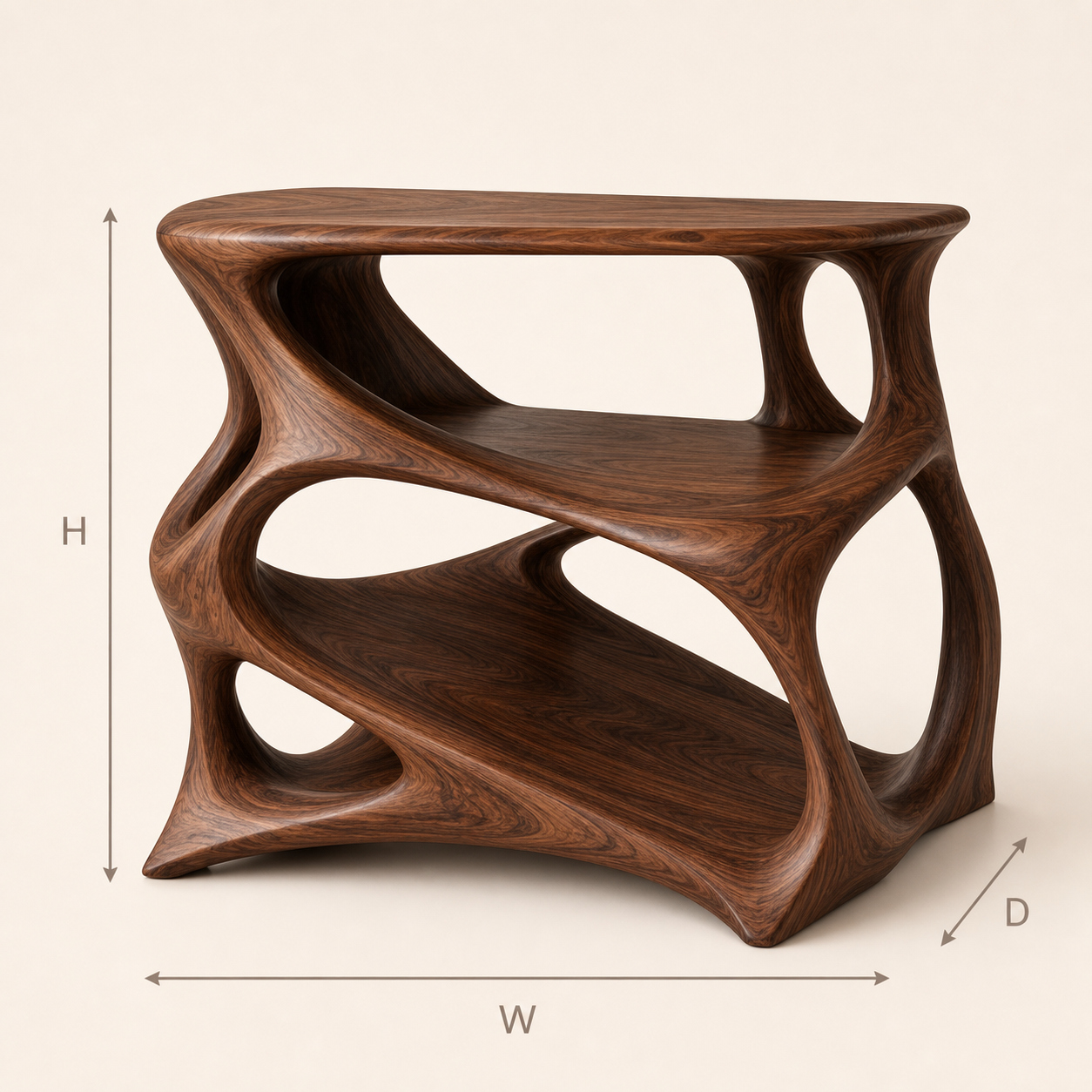 Brielle Sculpted Record Stand - Design 010 - product image 07