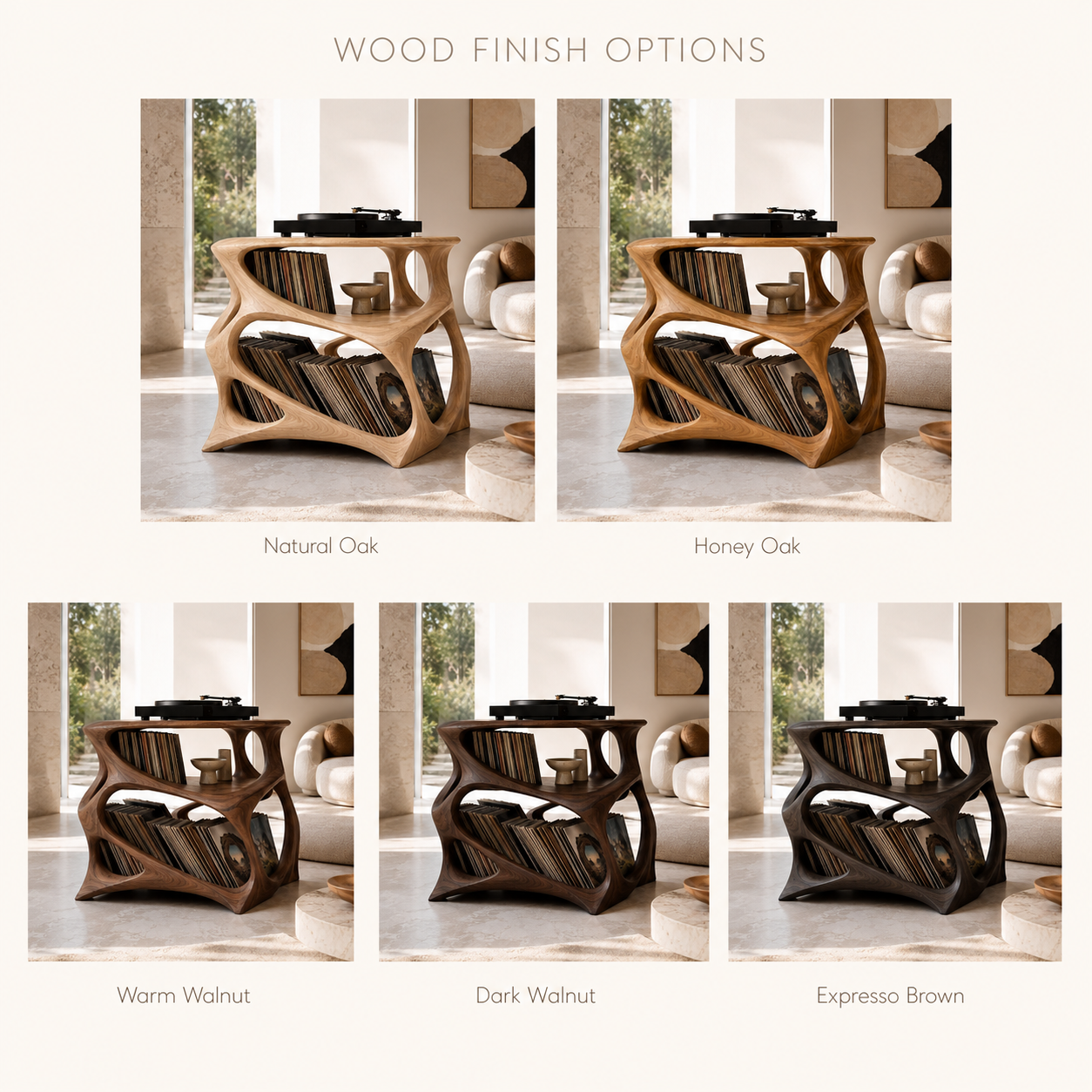 Brielle Sculpted Record Stand - Design 010 - product image 10