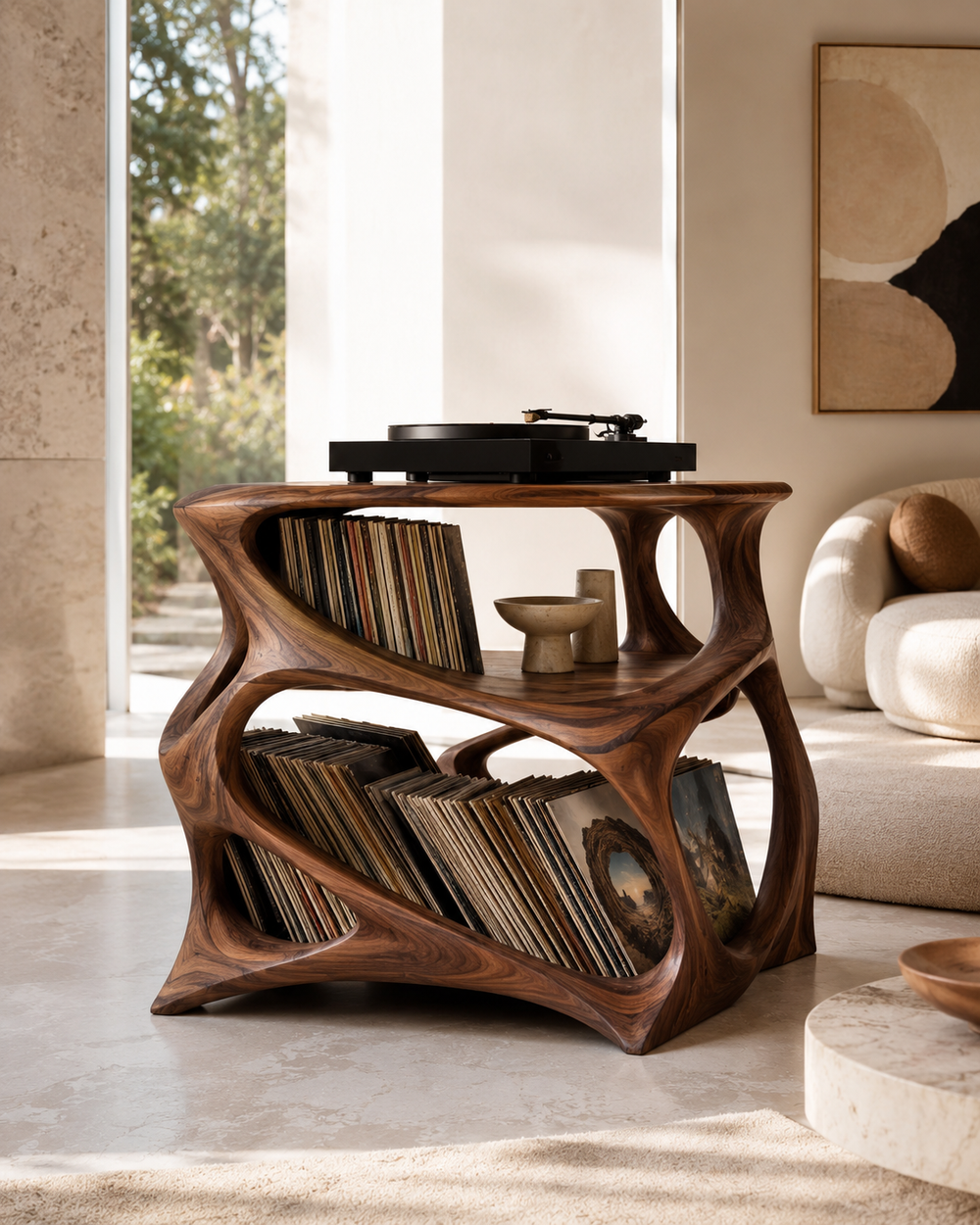 Brielle Sculpted Record Stand - Design 010 - product image 11