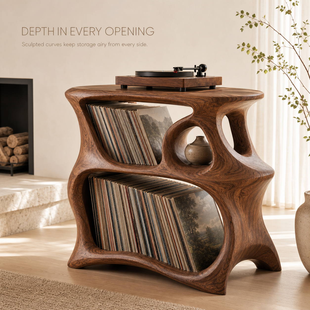 Alden Vinyl Record Player Stand - Design 011 - product image 02