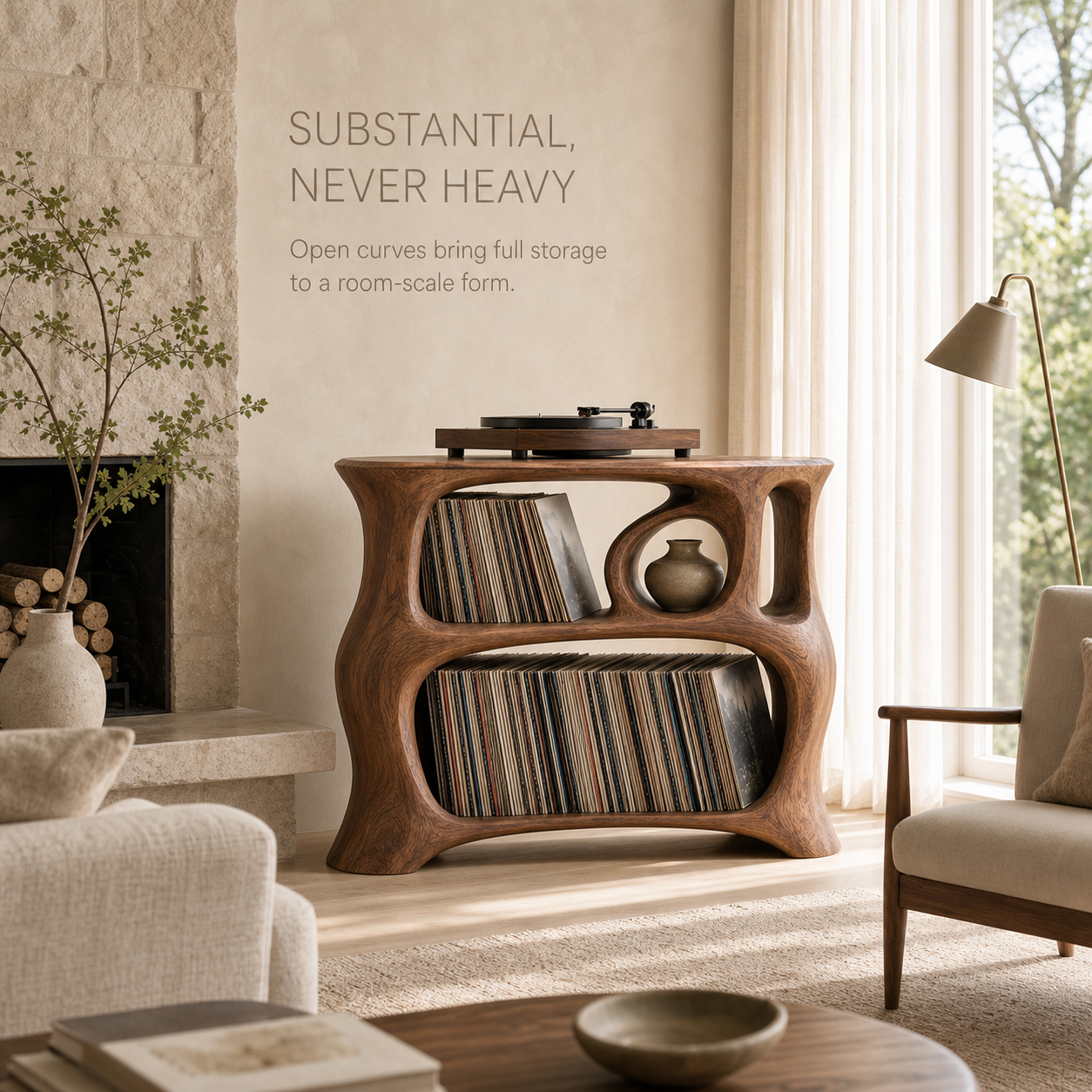 Alden Vinyl Record Player Stand - Design 011 - product image 03