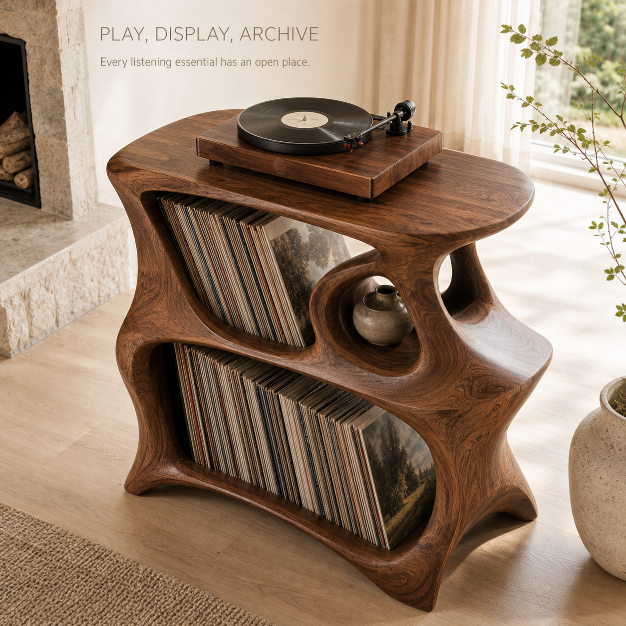 Alden Vinyl Record Player Stand - Design 011 - product image 06