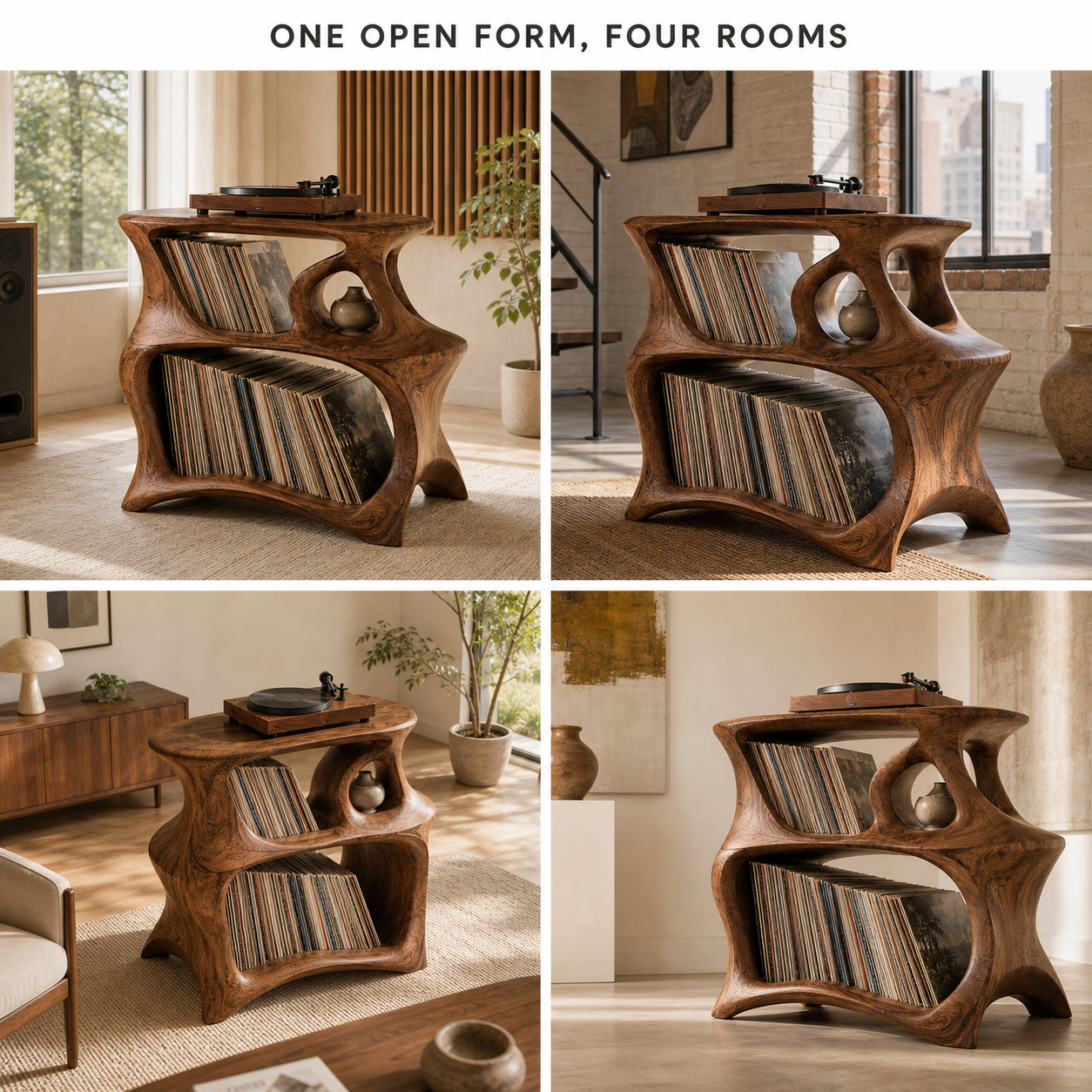 Alden Vinyl Record Player Stand - Design 011 - product image 09