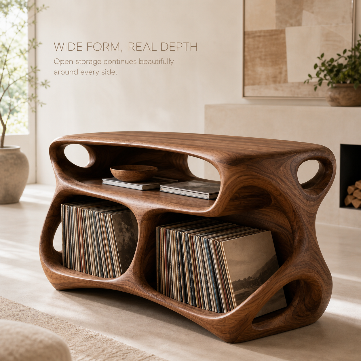 Mira Sculptural Turntable Stand - Design 012 - product image 02