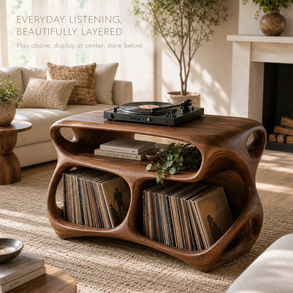 Mira Sculptural Turntable Stand - Design 012 - product image 06
