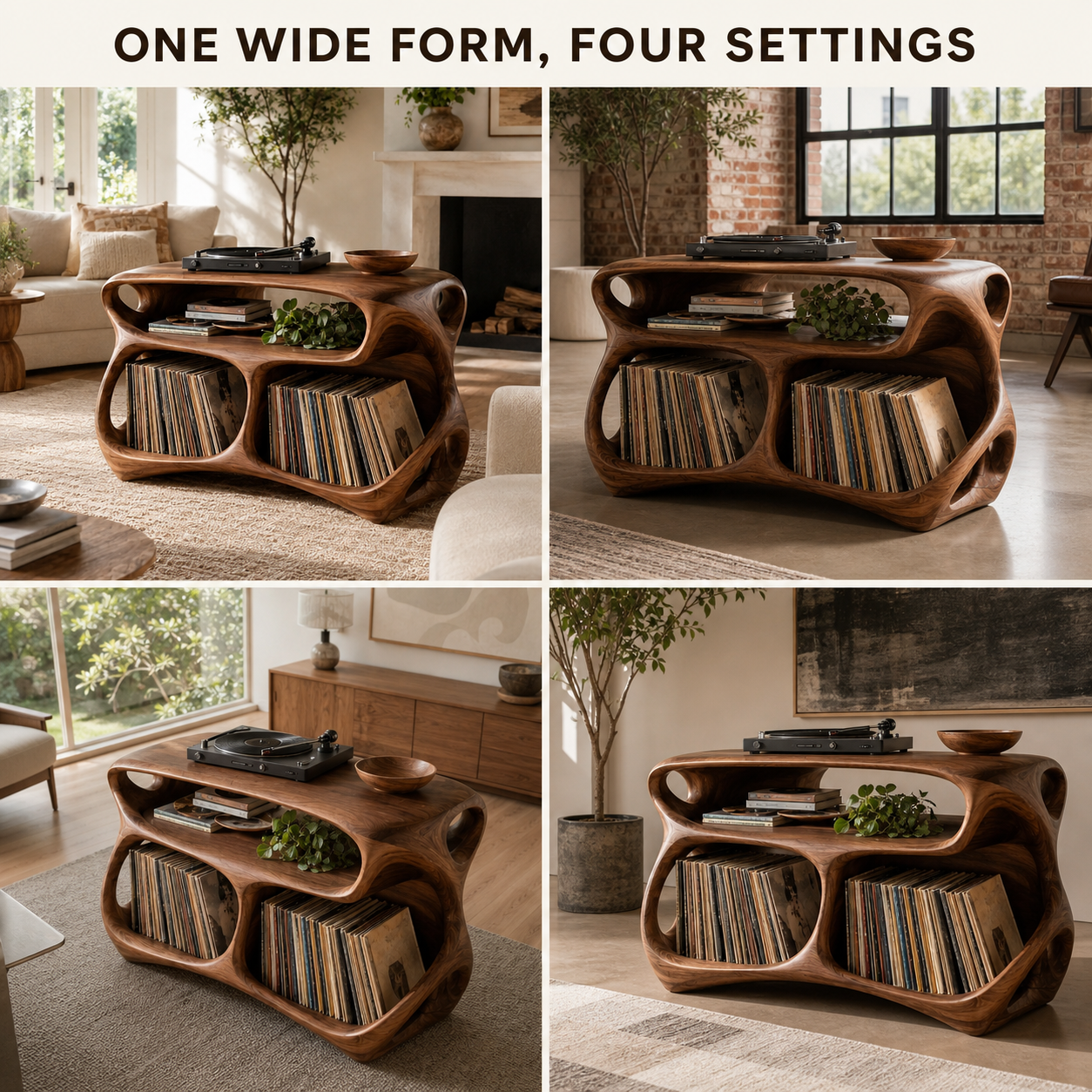Mira Sculptural Turntable Stand - Design 012 - product image 09