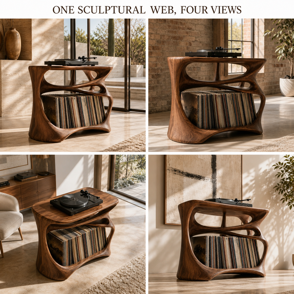 Rowan Hollow Form Record Stand - Design 013 - product image 09