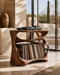 Rowan Hollow Form Record Stand - Design 013 - main view