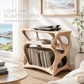 Liora Warm Walnut Vinyl Stand - Design 014 - main view