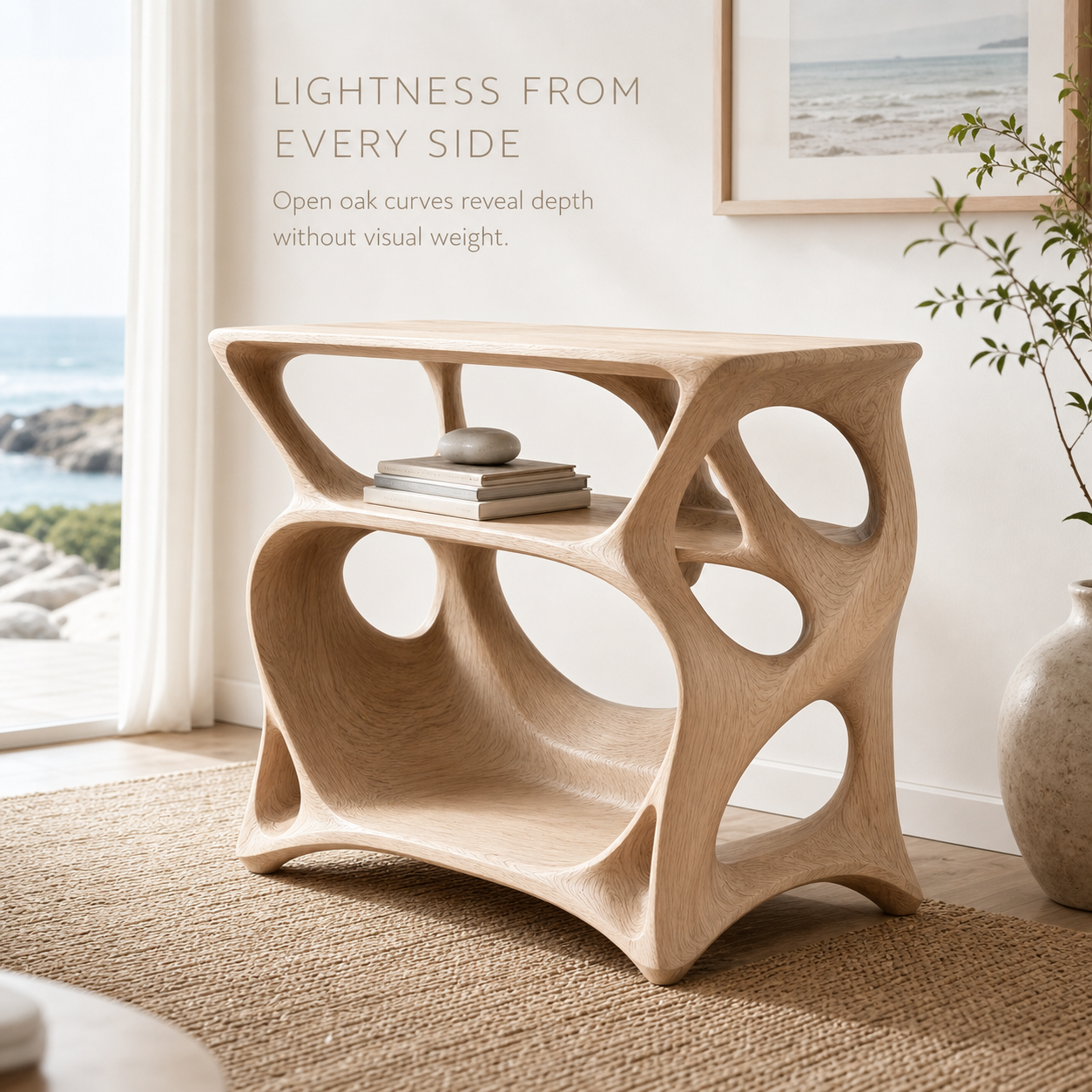Liora Warm Walnut Vinyl Stand - Design 014 - product image 02